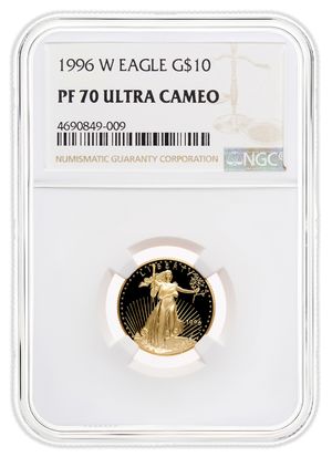 1996-W 1/4 oz Proof Gold Eagle $10 NGC PF70