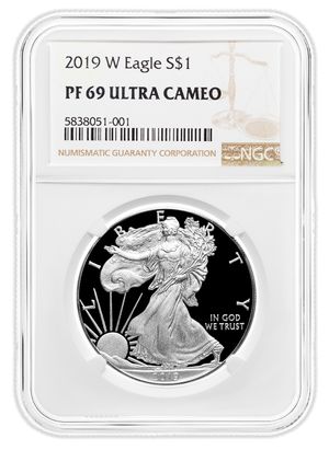 2019-W Proof Silver Eagle NGC PF69