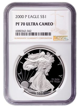 2000-P Proof Silver Eagle NGC PF70