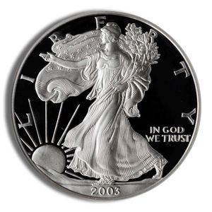 2003-W Proof Silver American Eagle (with Box and COA)