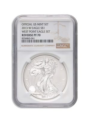 2013-W Reverse Proof Silver Eagle NGC PF70 Anni Set Designation