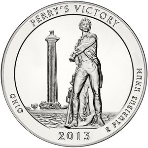 2013 5 oz ATB Perry's Victory Silver Coin - BU