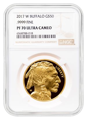 2017-W $50 Proof Gold Buffalo NGC PF70