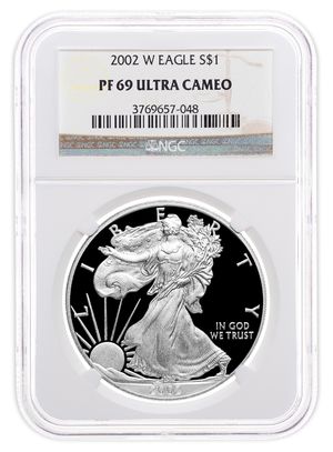 2002-W Proof Silver Eagle NGC PF69
