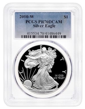 2010-W Proof Silver Eagle PCGS PR70