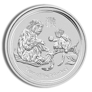 2016 1 Kilo Australia Silver Lunar Monkey (Series II) - BU