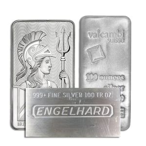 100 Oz Silver Bar (Random Brand)