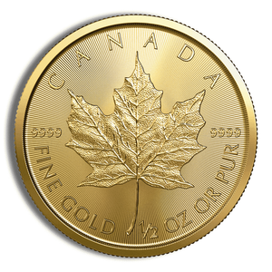 2023 1/2 Oz Gold Canadian Maple Leaf - BU (Sealed Packaging)