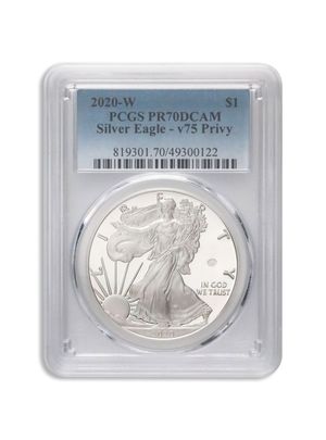 2020-P V75 Privy Proof Silver Eagle PCGS PR70
