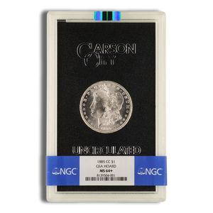 1885-CC GSA Morgan Silver Dollar - NGC MS64+