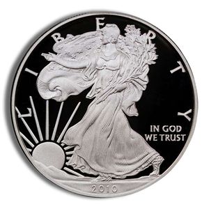 2010-W Proof Silver American Eagle (with Box and COA)