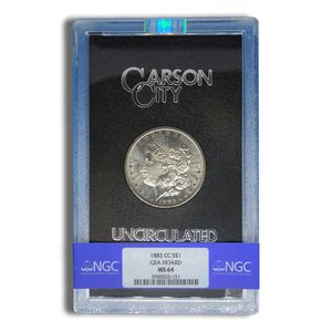 1883-CC GSA Morgan Silver Dollar - NGC MS64