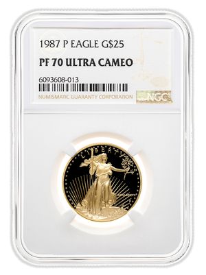 1997-W 1/2 oz Proof Gold Eagle $25 NGC PF70