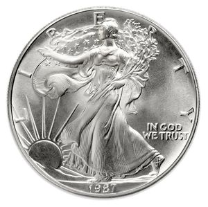 1987 Silver American Eagle - BU - Sealed Box