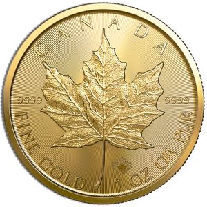 1 Oz .9999 Gold Canadian Maple Leaf - BU (Random Year)
