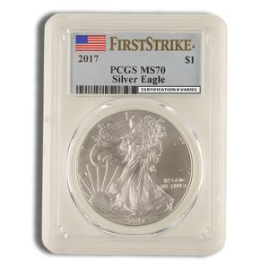2017 Silver American Eagle - PCGS MS70 (First Strike)