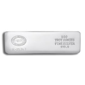 100 Oz Silver Bar - IGR Metals