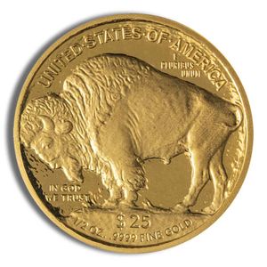 2008-W 1/2 Oz Proof Gold American Buffalo (with Box and COA)