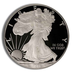 2018-W Proof Silver American Eagle - BU (with Box and COA)