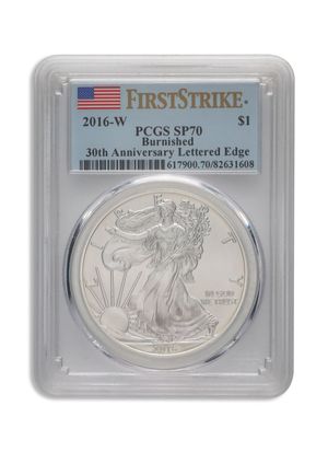 2016-W Burnished Silver Eagle PCGS SP70 FS