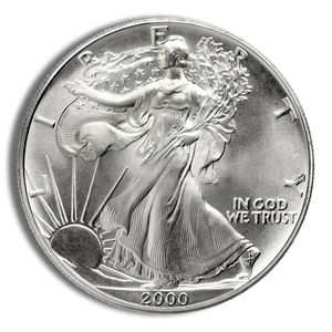 2000 Silver American Eagle - BU