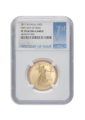 2017-W 1/2 oz Proof Gold Eagle $25 NGC PF70 ER