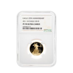 2011-W 1/4 oz Proof Gold Eagle $10 NGC PF70