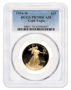 1994-W 1/2 oz Proof Gold Eagle $25 PCGS PR70
