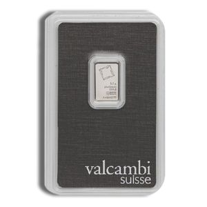 2.5 Gram Platinum Bar - Valcambi (In Assay Card)