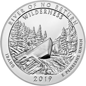 2019 5 oz ATB Frank Church River Silver Coin - BU