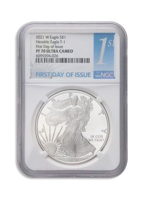 2021-W Proof Silver Eagle NGC PF70 Early Releases - Type 1