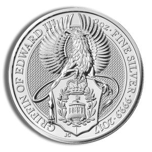 2017 2 Oz Silver Great Britain Queen's Beasts (Griffin) - BU