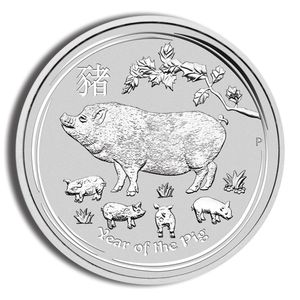 2019 1/2 Oz Australia Silver Lunar Pig (Series II) - BU