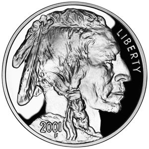 2001-P $1 Buffalo Silver Commem - Proof