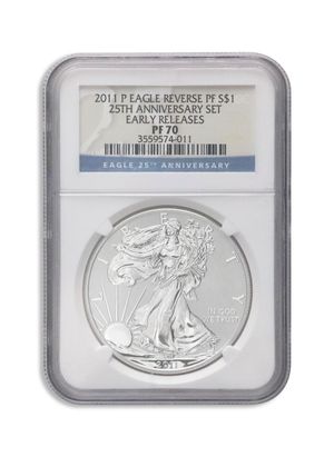 2011-P Reverse Proof Silver Eagle NGC PF70 Early Releases