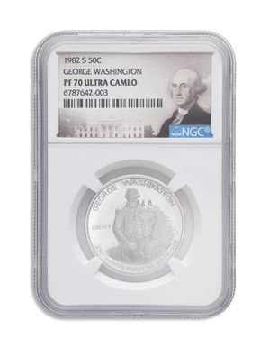 1982-S George Washington Silver Half Dollar - Proof - NGC PF70