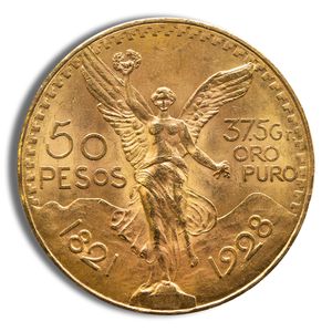 1926 Mexico Gold 50 Peso - BU
