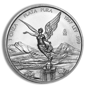 1997 1 Oz Silver Mexico Libertad - BU