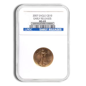 2007 1/4 Oz Gold American Eagle - NGC MS69