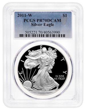 2011-W Proof Silver Eagle PCGS PR70
