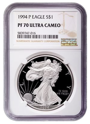 1994-P Proof Silver Eagle NGC PF70