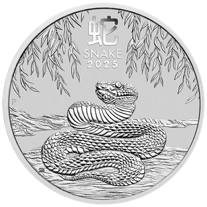 2025 2 Oz Australia Silver Lunar Snake (Series III) - BU
