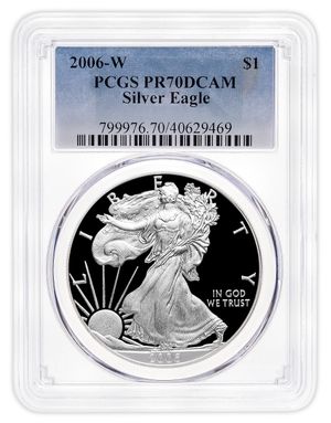 2006-W Proof Silver Eagle PCGS PR70