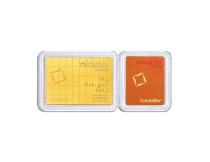 50 x 1 Gram Gold Bar Valcambi CombiBar™ (In Assay Card)