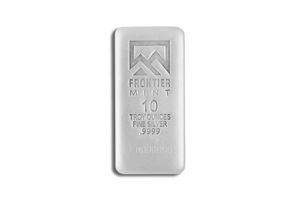 10 Oz Silver Bar - Frontier Mint (Sandblast Finish)