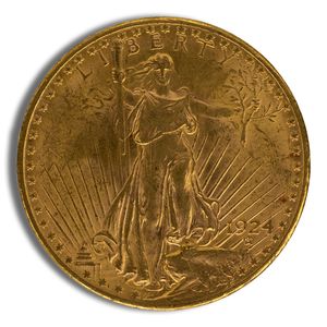 $20 Gold Saint-Gaudens Double Eagle - AU (Random Year)
