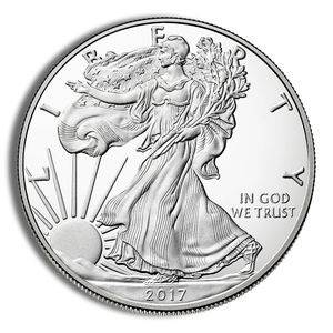 2017-S Proof Silver American Eagle - BU (In Capsule)