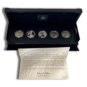 2011 American Silver American Eagle 5 Coin Anniversary Set - BU (with Box and COA)