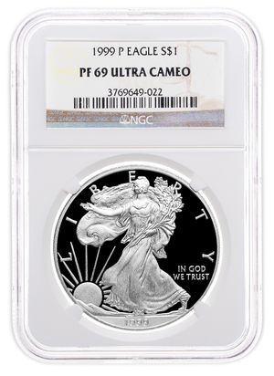 1999-P Proof Silver Eagle NGC PF69