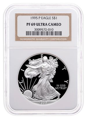 1995-P Proof Silver Eagle NGC PF69
